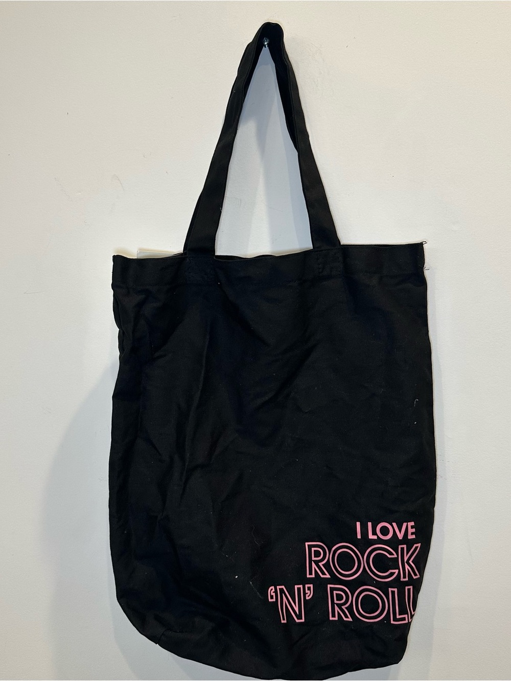 Junk Food “I Love Rock N Roll” Tote Bag – Lyric Culture Canvas Shopper